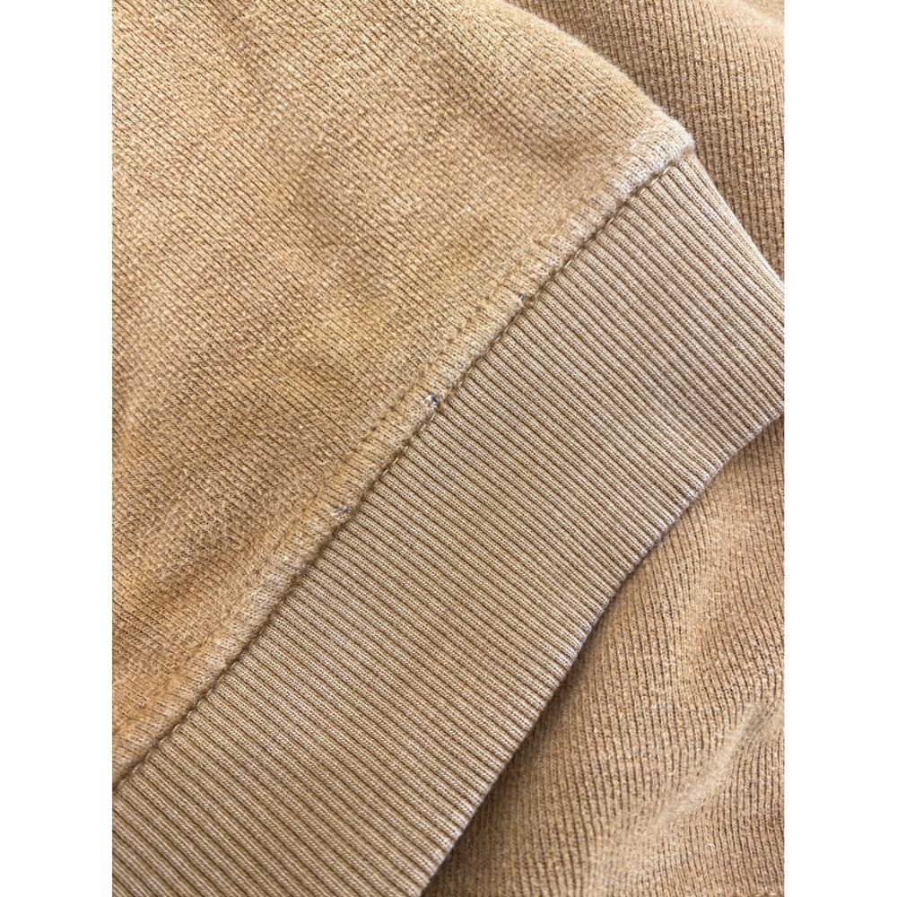 Gant Mens V-Neck Sweater 2XL Mustard Yellow Stripe Chest Logo Preppy Knit Jumper - Picture 9 of 12